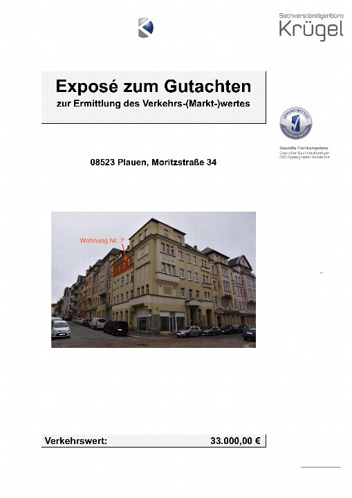 Textseite — Eigentumswohnung in Plauen