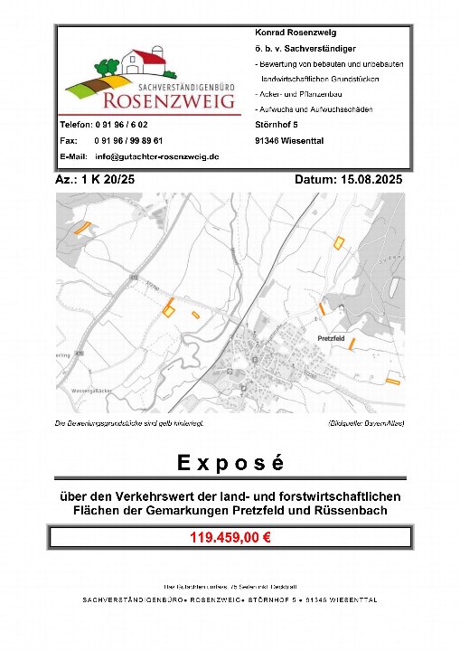 Textseite — Land- und forstwirtschaftlich genutztes Grundstück in Wiesenttal