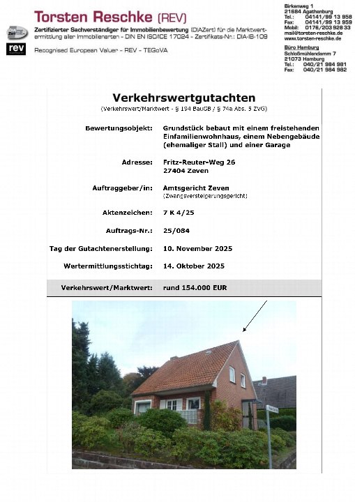 Textseite — Einfamilienhaus in Zeven