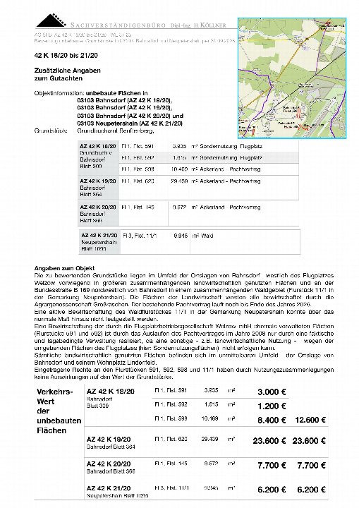 Textseite — Land- und forstwirtschaftlich genutztes Grundstück in Neupetershain