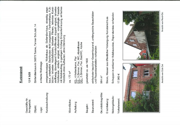 Textseite — Einfamilienhaus in Wernigerode