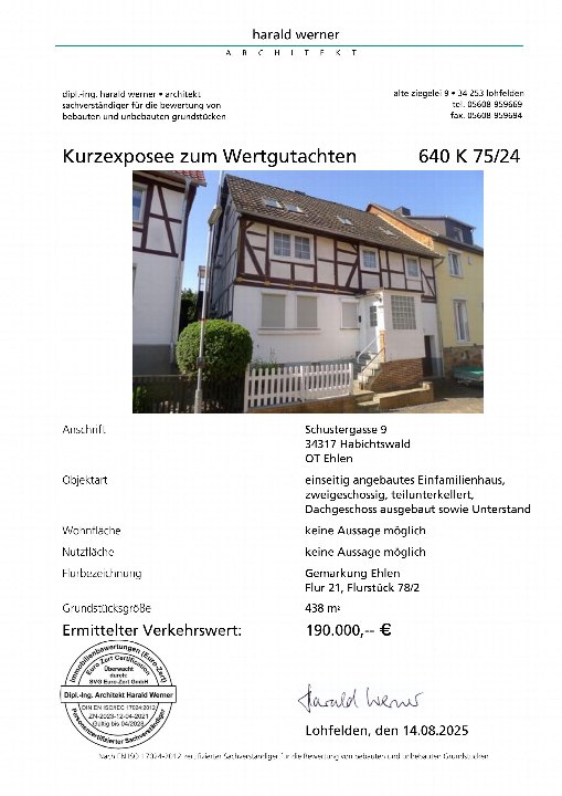 Textseite — Einfamilienhaus in Habichtswald