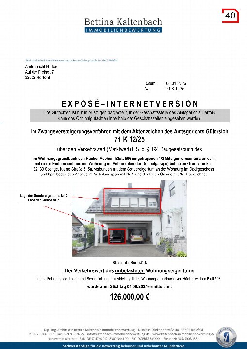 Gerichtsdokument — Eigentumswohnung in Spenge