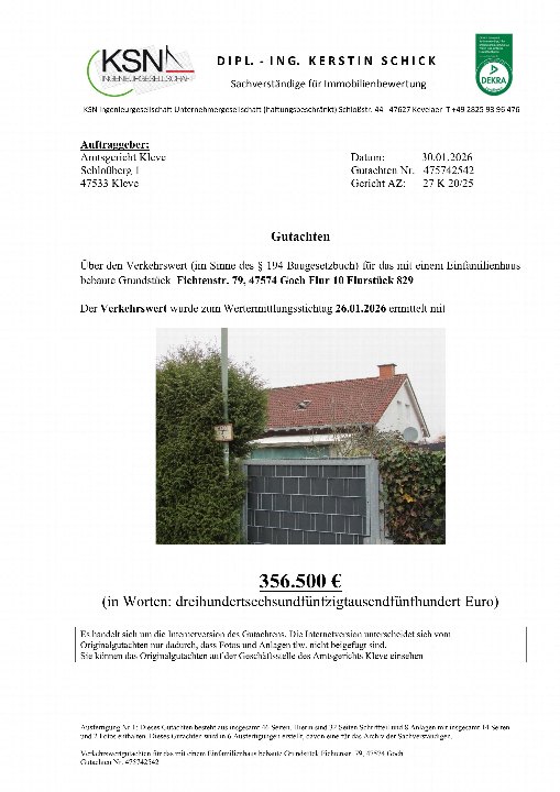 Textseite — Einfamilienhaus in Kleve