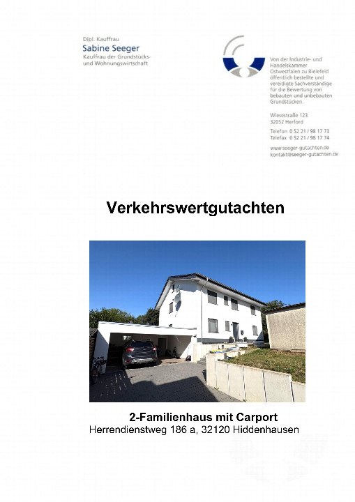 Textseite — Zweifamilienhaus in Hiddenhausen