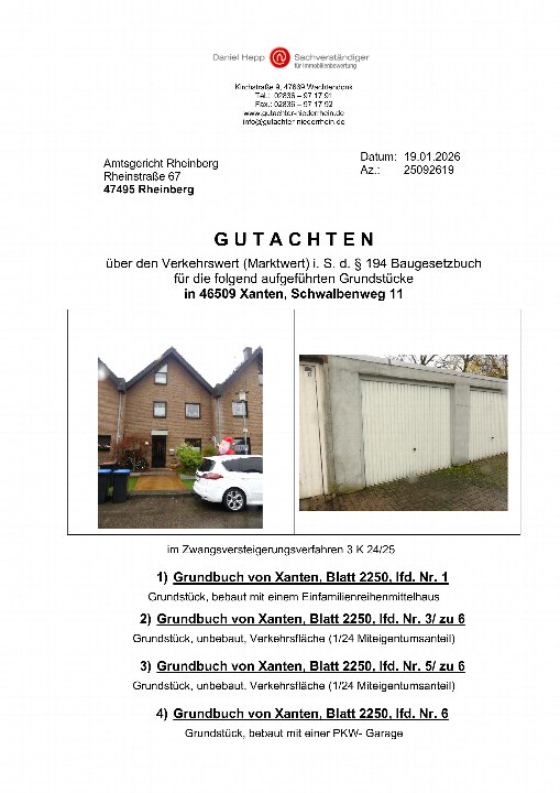 Textseite — Reihenhaus in Xanten