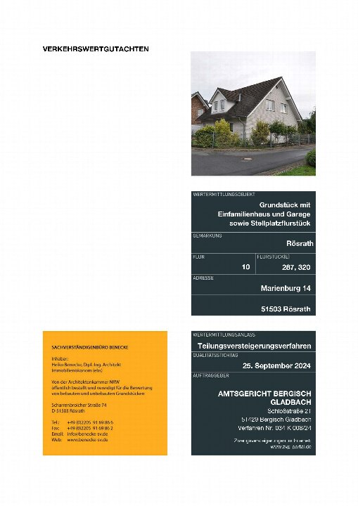 Textseite — Einfamilienhaus in Rösrath Rösrath
