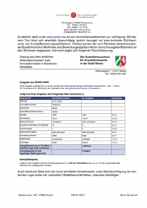 Textseite — Eigentumswohnung (5 Zimmer oder mehr) in Wachtendonk