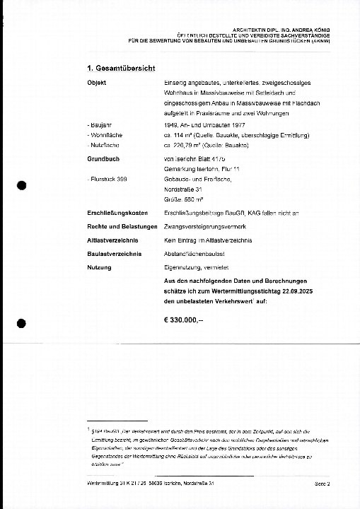 Textseite — Wohn-/Geschäftshaus in Iserlohn zum