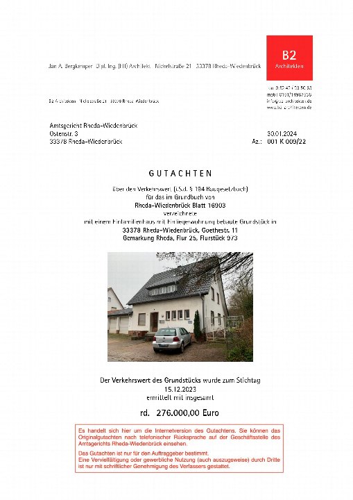 Textseite — Einfamilienhaus in Rheda-Wiedenbrück