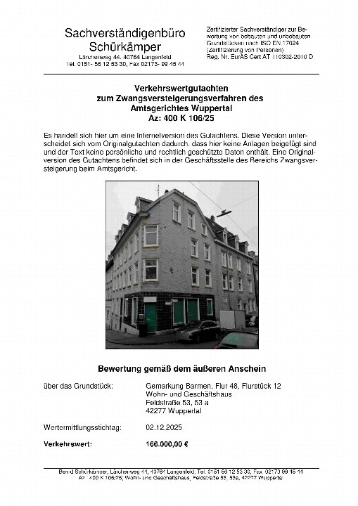 Textseite — Wohn-/Geschäftshaus in Langenfeld