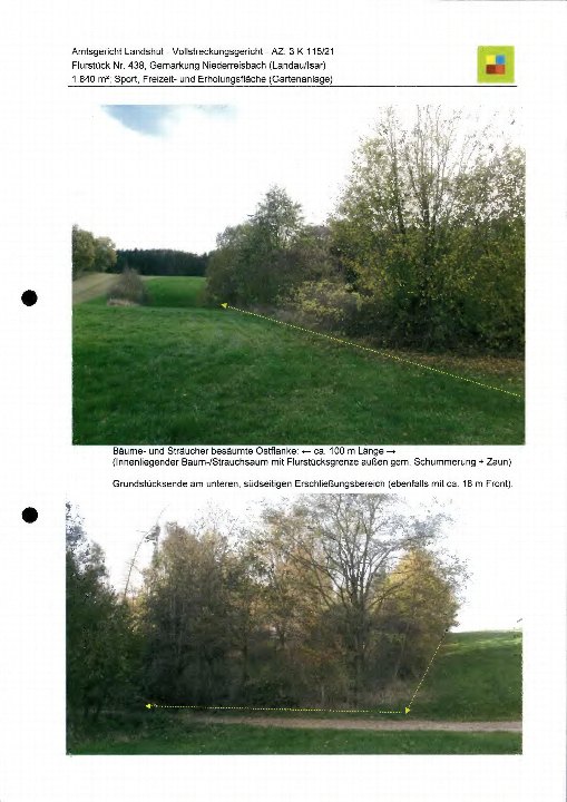 Garten — Unbebautes Grundstück in Niederreisbach, Nähe Stieberg 7