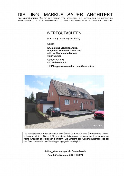 Textseite — Mehrfamilienhaus in Grevenbroich