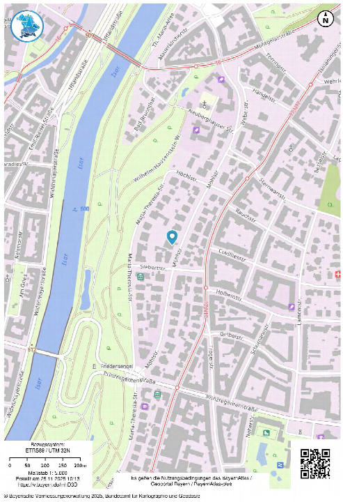 Lagekarte — Eigentumswohnung in München Fl, 81675
