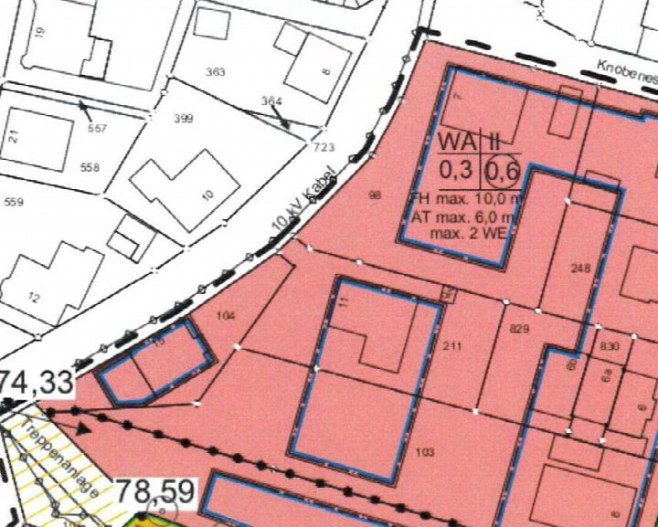 Bebauungsplan — Einfamilienhaus in Mettingen Wertermittlungsstichtag, 49497