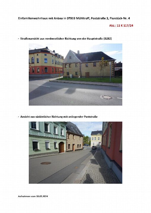 Textseite — Einfamilienhaus in Mühltroff