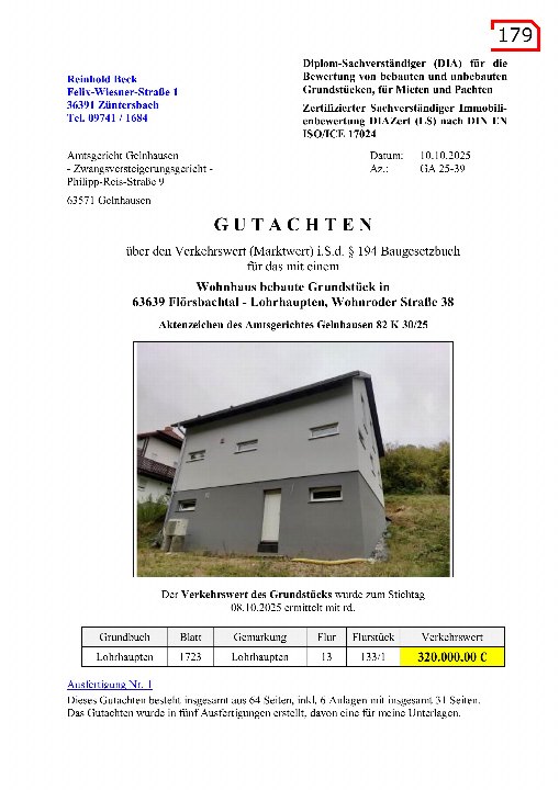 Textseite — Einfamilienhaus in Flörsbachtal