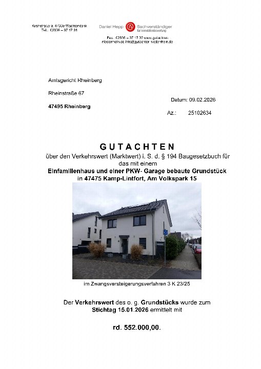 Textseite — Einfamilienhaus in Kamp-Lintfort