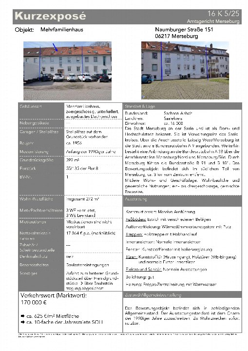 Textseite — Mehrfamilienhaus in Merseburg