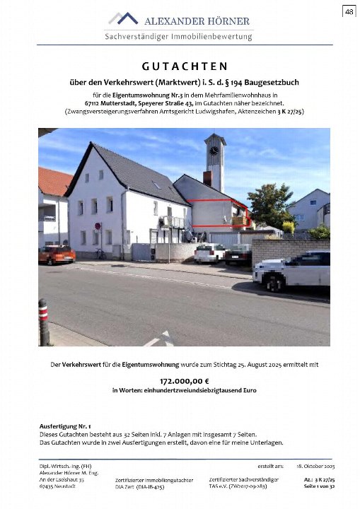 Textseite — Garage in Mutterstadt