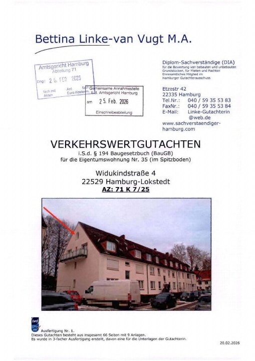 Textseite — Eigentumswohnung in Hamburg - Lokstedt