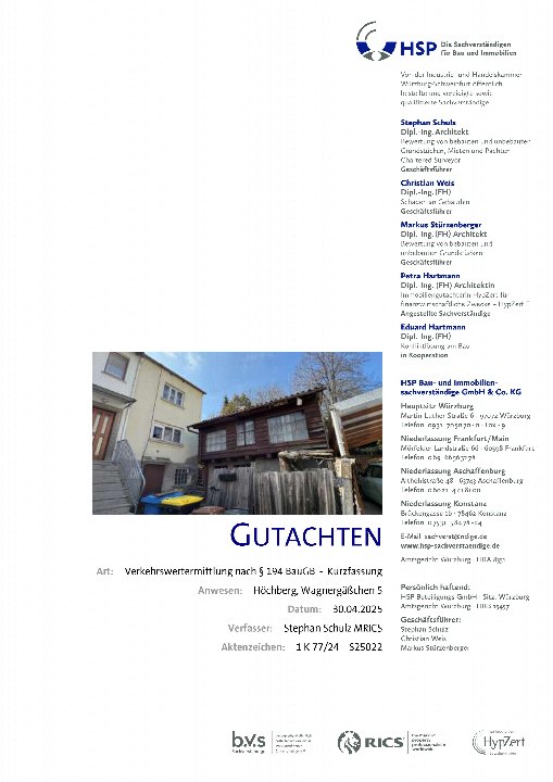 Textseite — Doppelhaushälfte in Höchberg