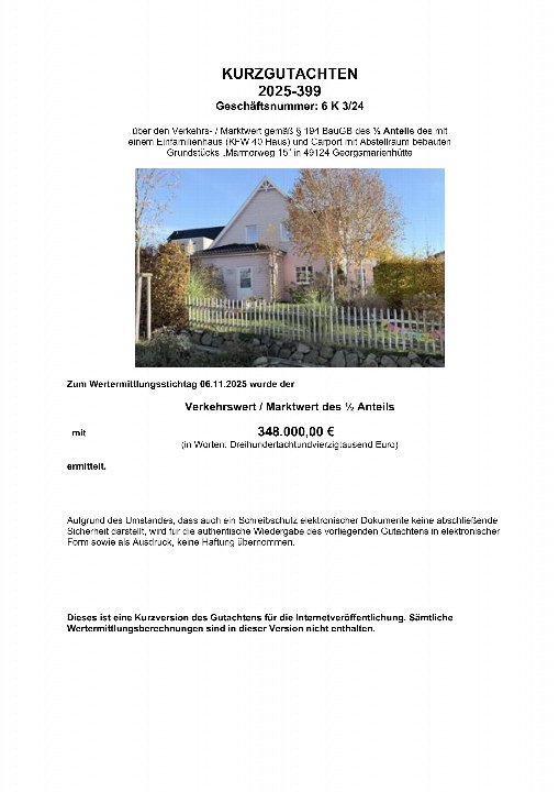 Textseite — Einfamilienhaus in Georgsmarienhütte