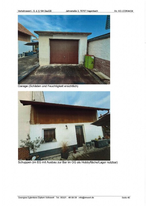 Textseite — Garage in Hagenbach