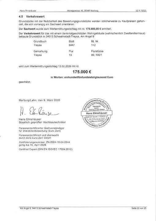 Textseite — Zweifamilienhaus in Schwalmstadt