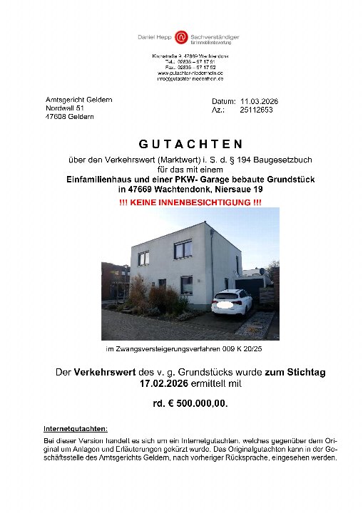 Textseite — Einfamilienhaus in Wachtendonk