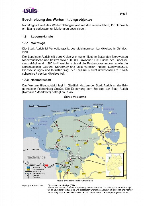 Textseite — Einfamilienhaus in Aurich