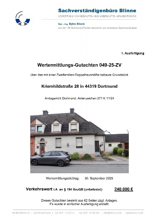 Textseite — Doppelhaushälfte in Dortmund
