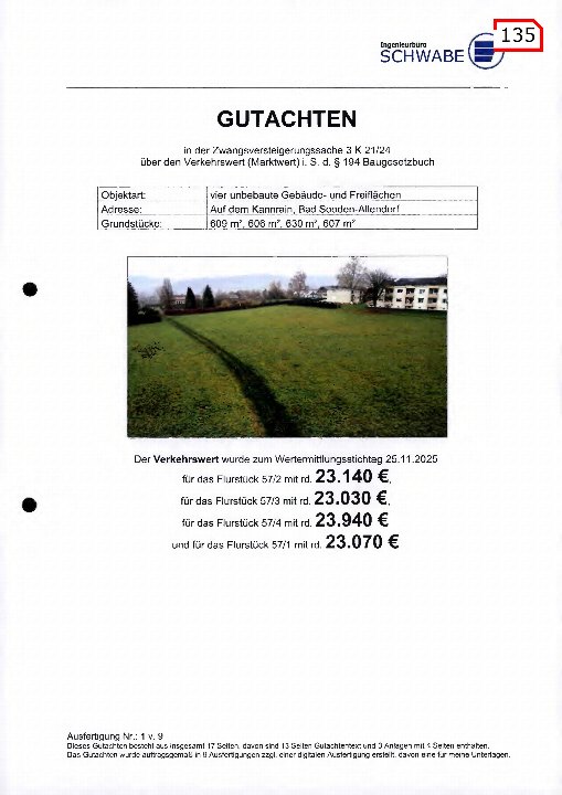 Textseite — Unbebautes Grundstück in Bad Sooden-Allendorf