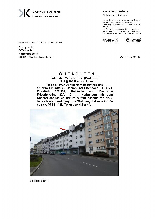 Textseite — Eigentumswohnung in Offenbach