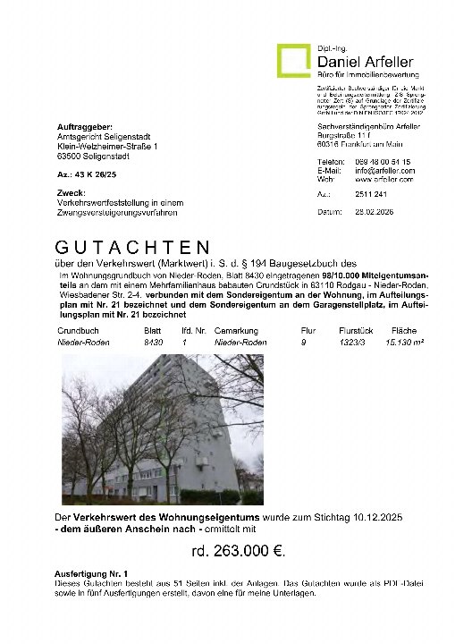 Textseite — Eigentumswohnung in Rodgau