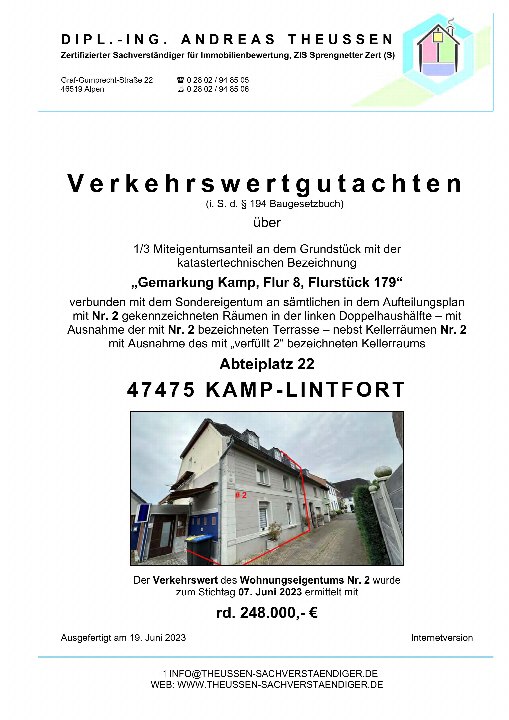 Textseite — Doppelhaushälfte in Kamp-Lintfort