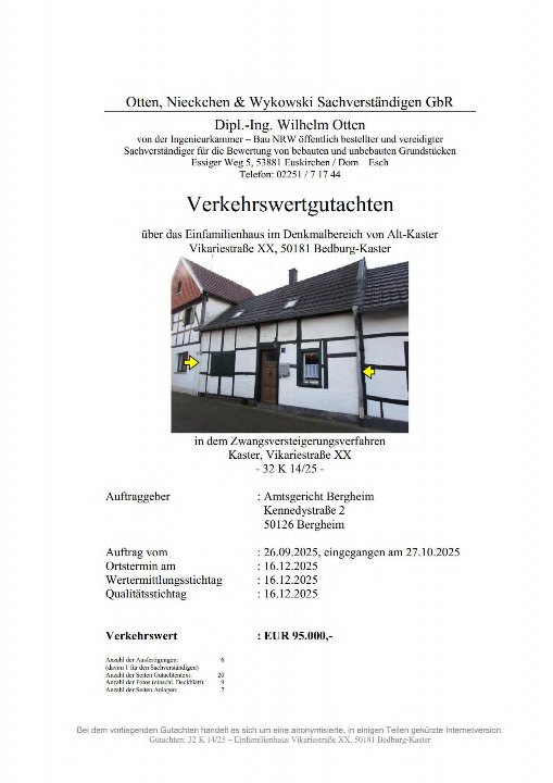 Textseite — Einfamilienhaus in Bedburg