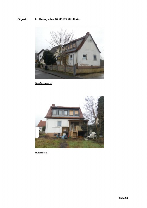 Textseite — Einfamilienhaus in Mühlheim