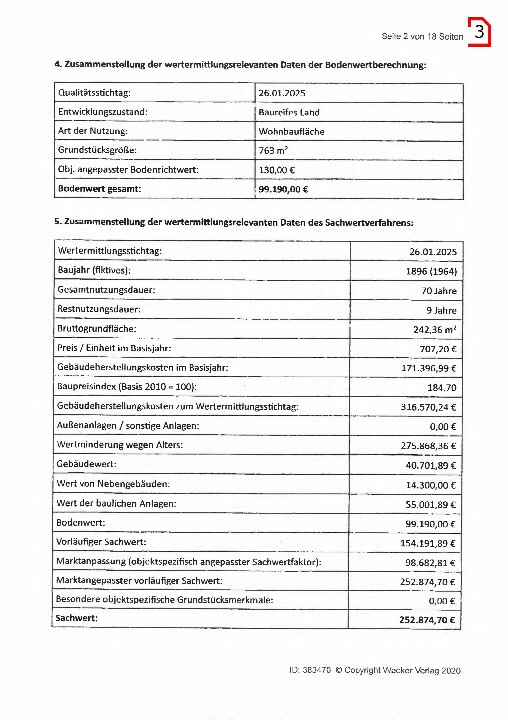 Textseite — Wohn-/Geschäftshaus in Brechen