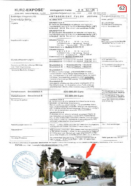 Textseite — Unbebautes Grundstück in Neuhof