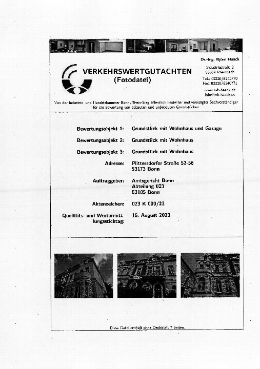 Textseite — Einfamilienhaus in Bonn