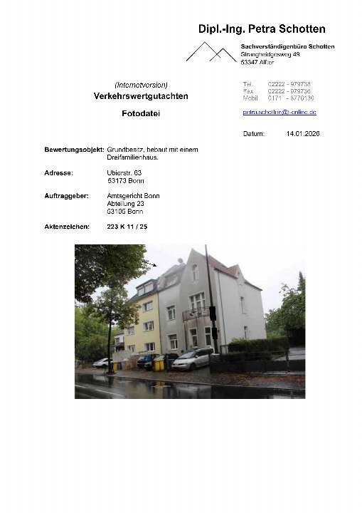 Textseite — Kfz-Stellplatz in Bonn