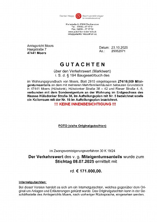 Deckblatt — Einfamilienhaus in Wachtendonk
