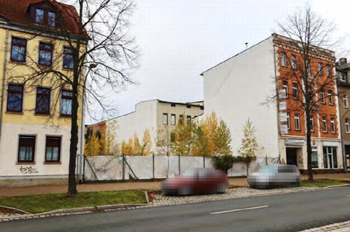Außenansicht vorne — Unbebautes Grundstück in Zeitz, Schützenstraße 20