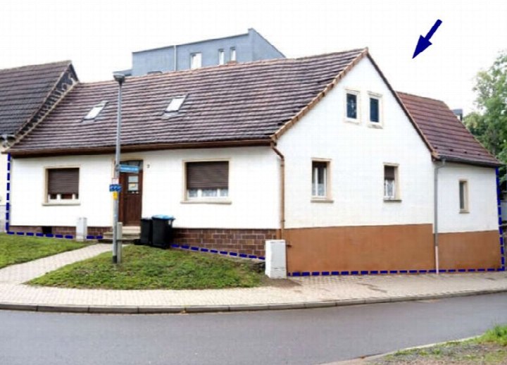 Außenansicht vorne — Doppelhaushälfte in Eisleben, St.-Jakobi-Str. 2