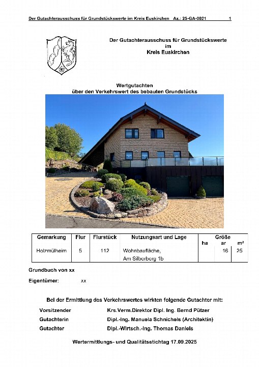 Textseite — Einfamilienhaus