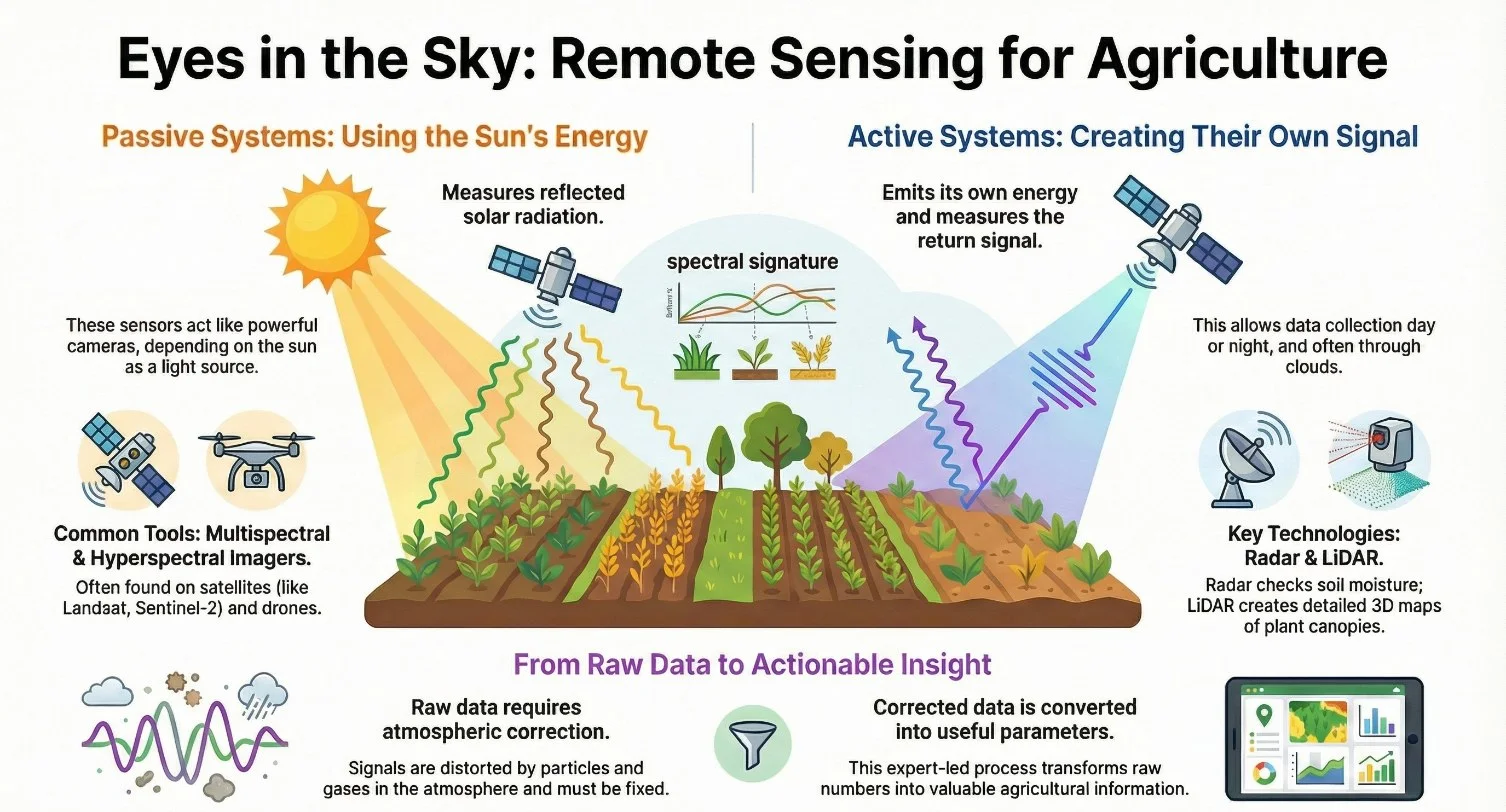 Fig. 3: Remote sensing in agriculture
