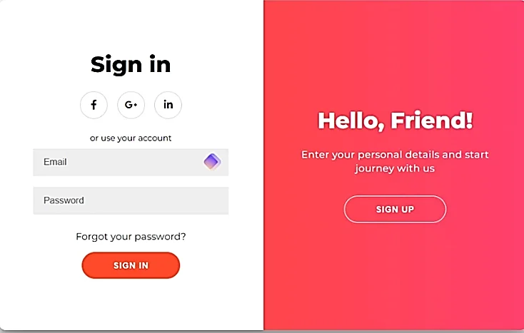 Fig. 2: Login into account