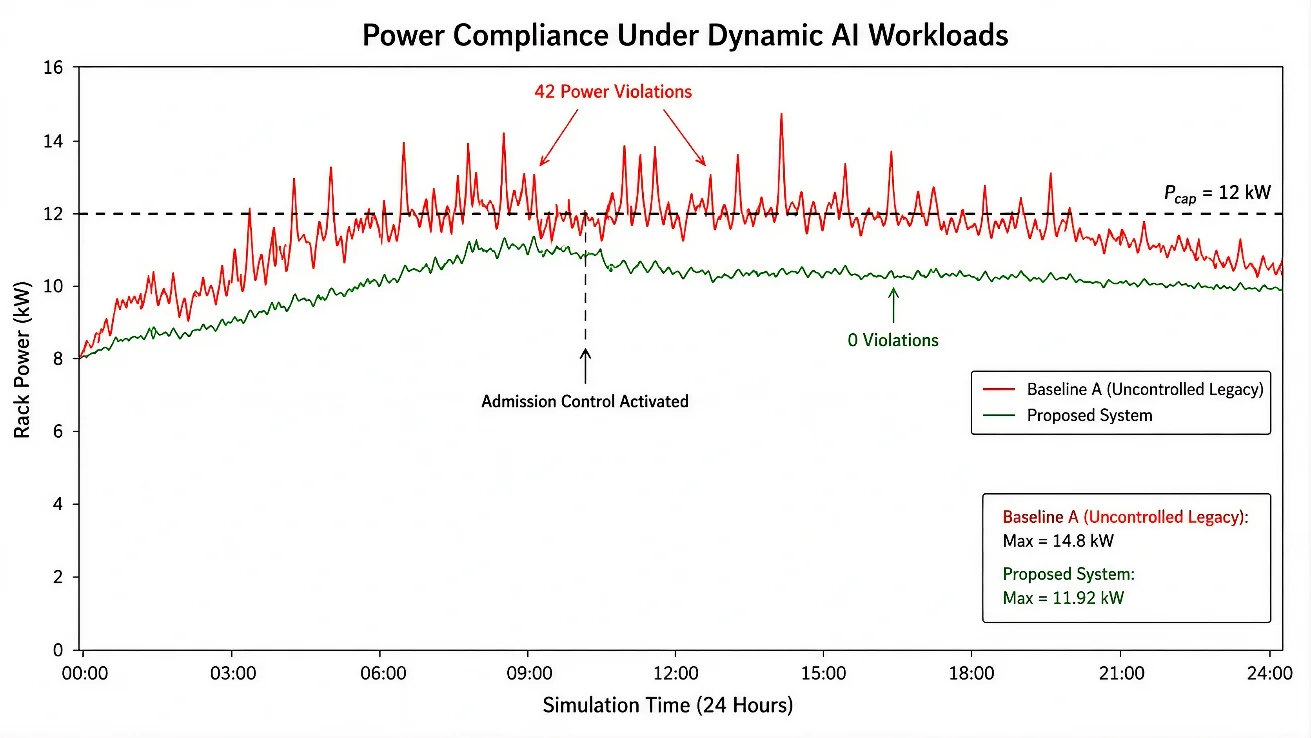 Fig. 3. Rack power timeline.