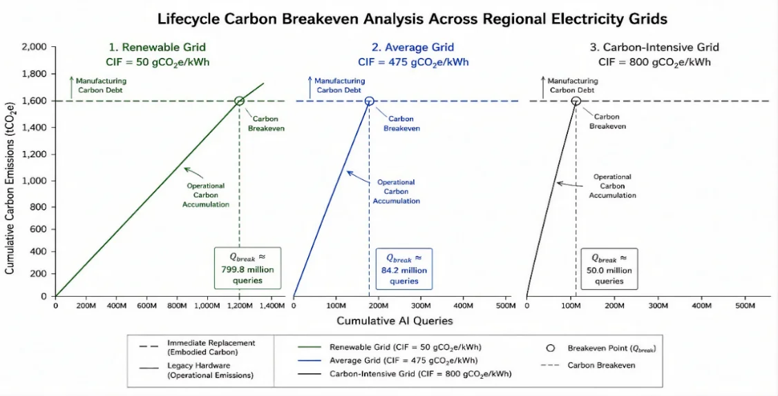 Fig. 4. Carbon breakthrough analysis.